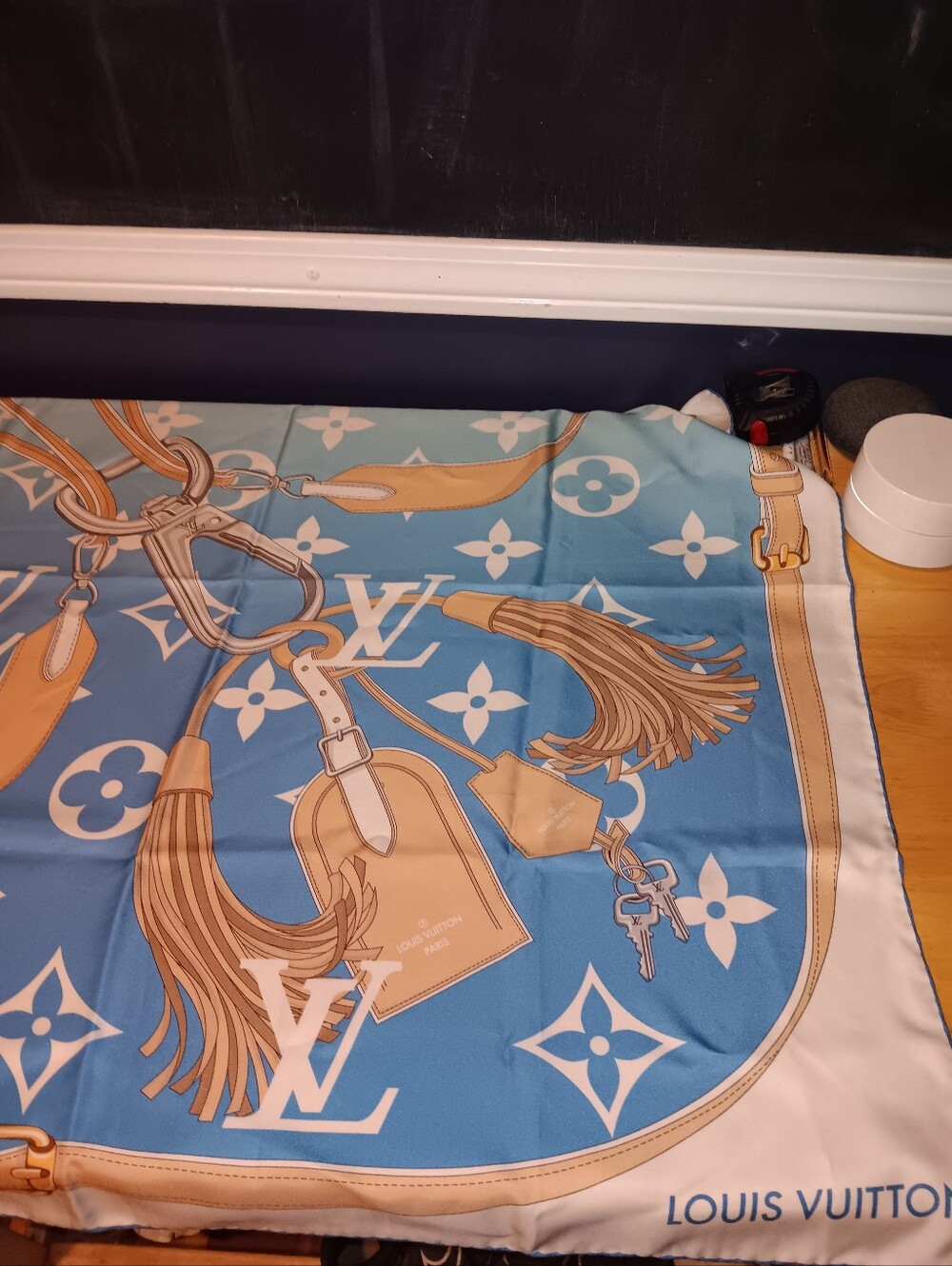 Louis Vuitton Carre Monogram Pool Silk Scarf